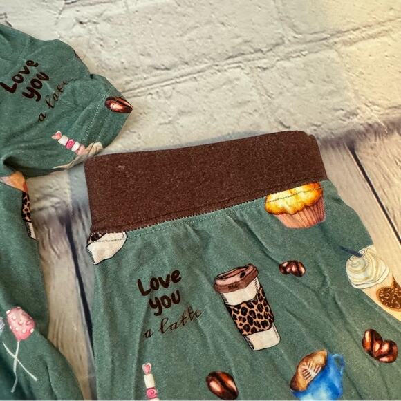 Riley Grace Co Coffee Inspired Bamboo Short Sleeve Pajama Set - Picture 3 of 4